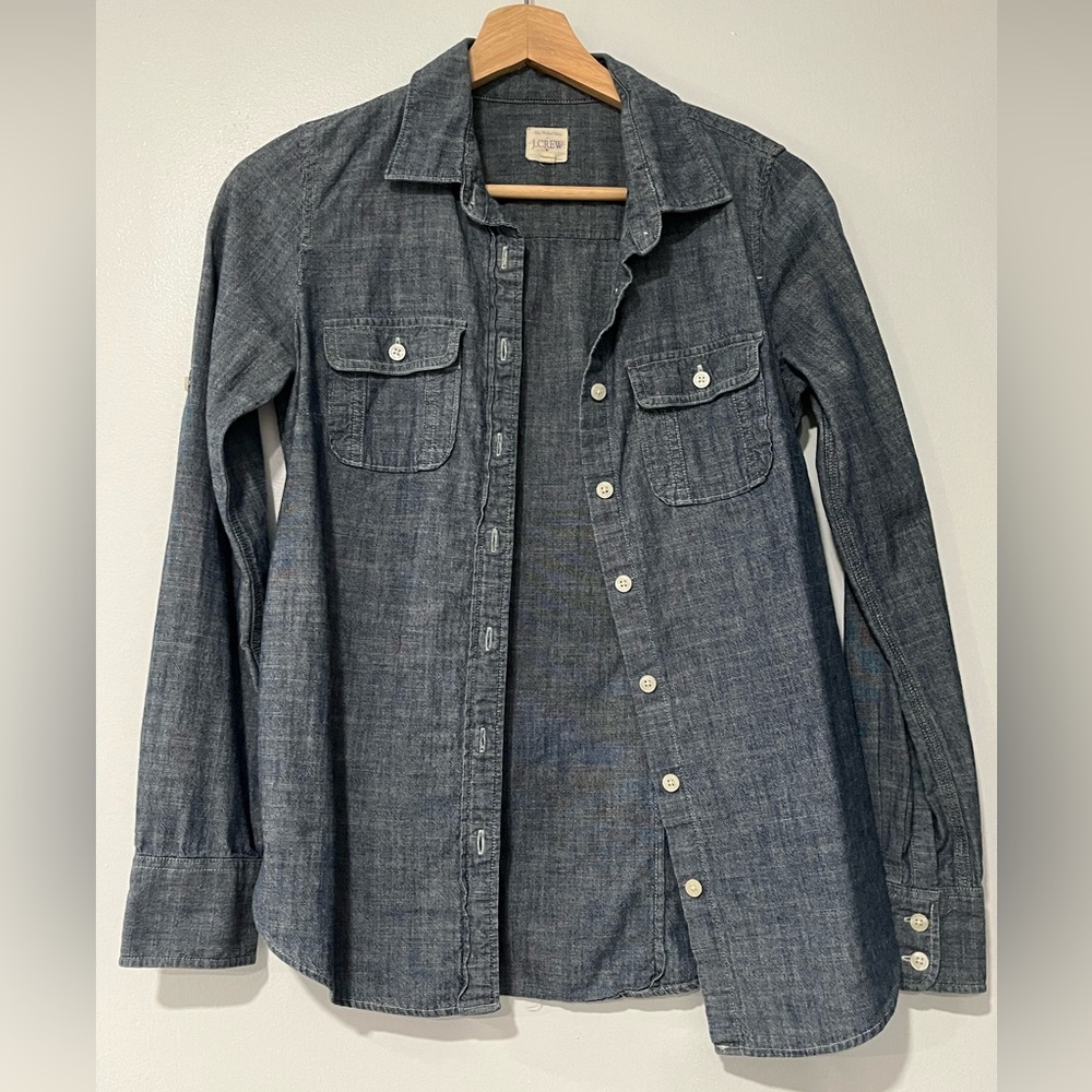 J. Crew jean button up